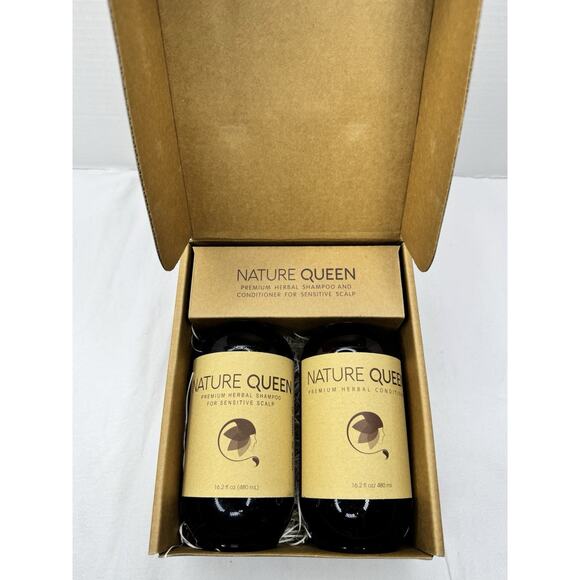NATURE QUEEN Other - Nature Queen Premium Herbal Shampoo & Conditioner Box Set w/ Pumps 16 fl oz